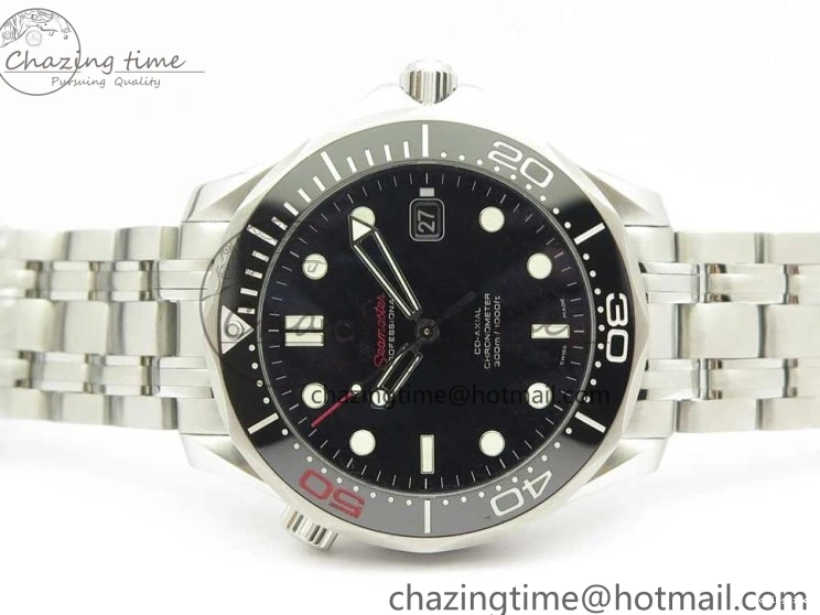 0510 Seamaster 300M Chronometer SS “007” Limited Edition OMF 1:1 Best Edition on SS Bracelet A2824 (Black Balance Wheel) V Seasonal 7952